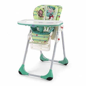 Стульчик высокий Polly 2 в 1 Greenland - 4W (Chicco, 7907403)